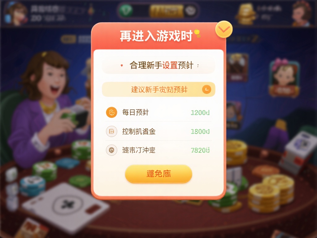 合理设置预算
刚进入游戏时，建议新手设定每日预算